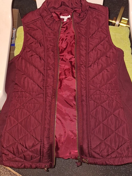 Maurices Jackets & Blazers - Maurices Wine Quilted Puffer Vest